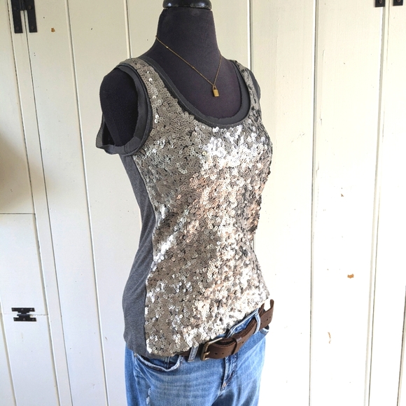 Ann Taylor Sequin Tank sz S - Picture 4 of 10